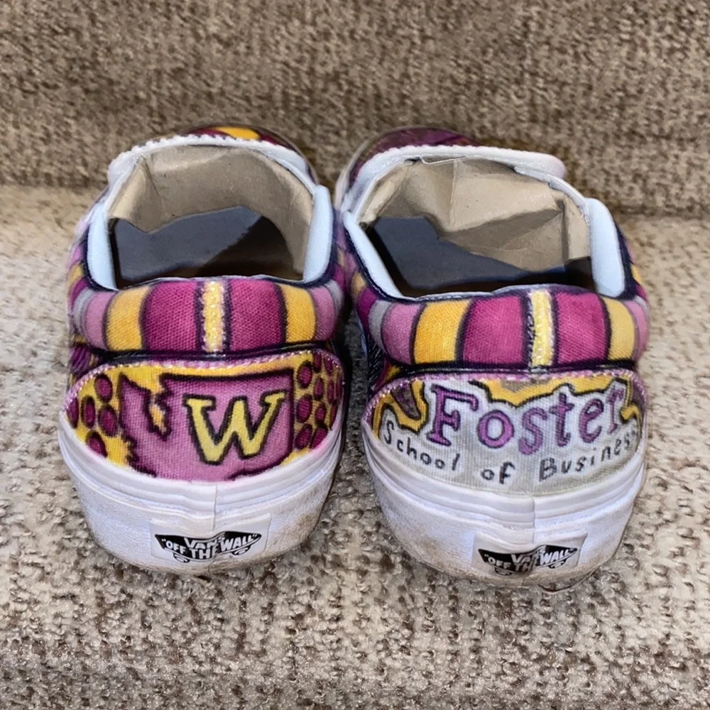 Custom UW Huskies Vans - Mens 7.5 / Womens 9 - Picture 2 of 4
